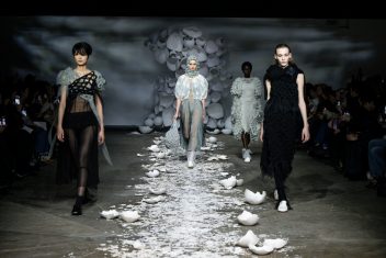 Backstage at London Fashion Week