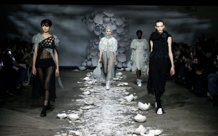 Backstage at London Fashion Week