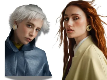 Summer 2026 hair trends featuring platinum bixie cut and ethereal copper colour with soft texture and modern editorial styling.