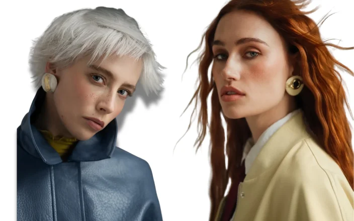 Summer 2026 hair trends featuring platinum bixie cut and ethereal copper colour with soft texture and modern editorial styling.