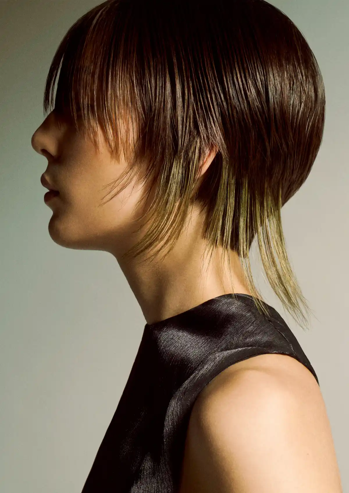 Butchers Tender Gravity collection featuring a sculptural precision bob with soft texture and refined editorial styling.