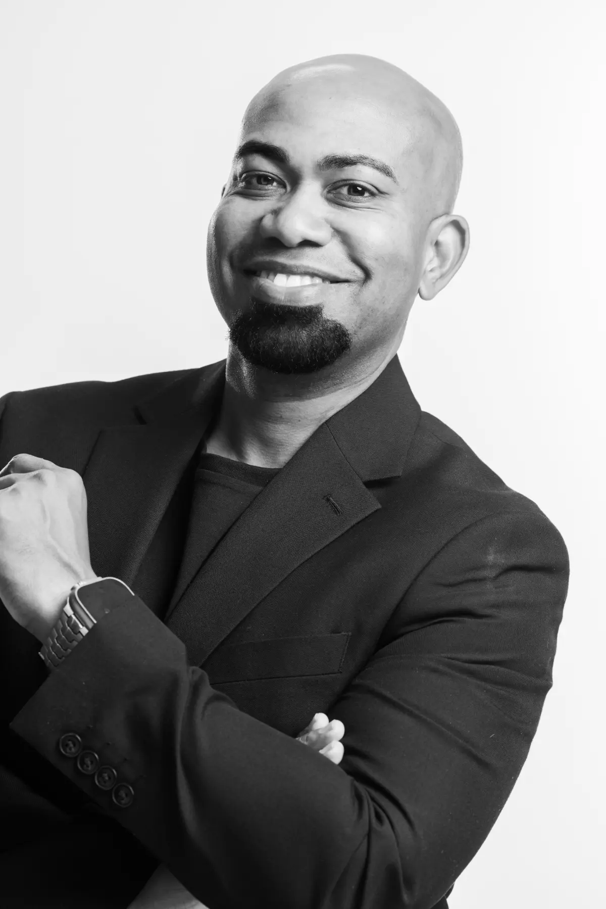 Black and white image of Chris Foster.
