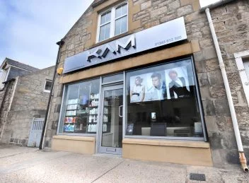 Exterior shot of KAM salon.