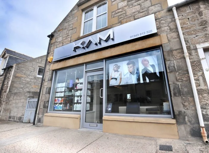 Exterior shot of KAM salon.