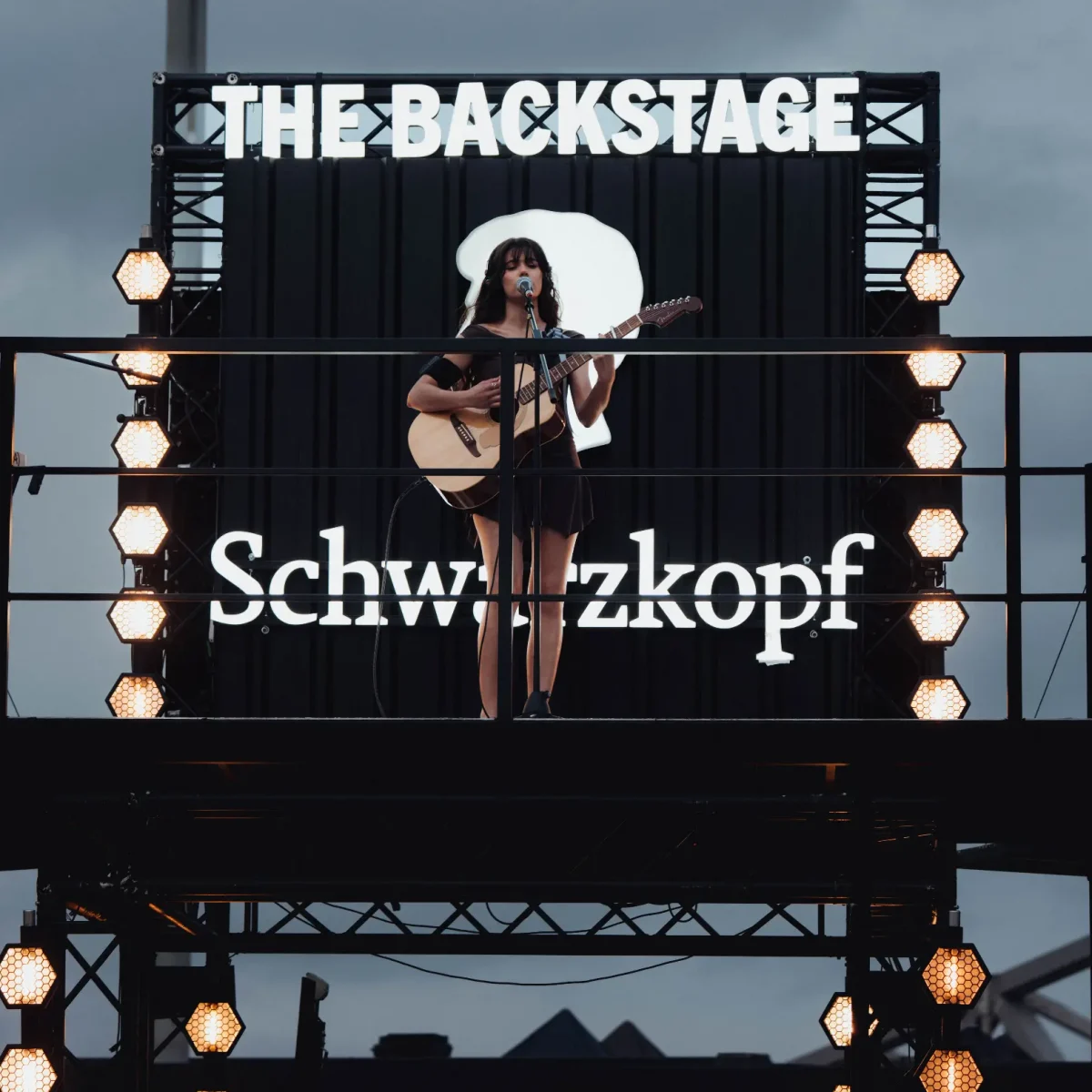 Luisillon performing at Schwarzkopf Backstage Activation at Primavera Sound Barcelona