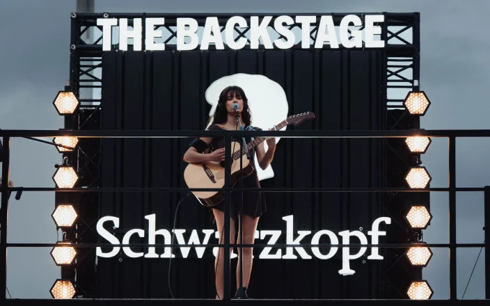 Luisillon performing at Schwarzkopf Backstage Activation at Primavera Sound Barcelona