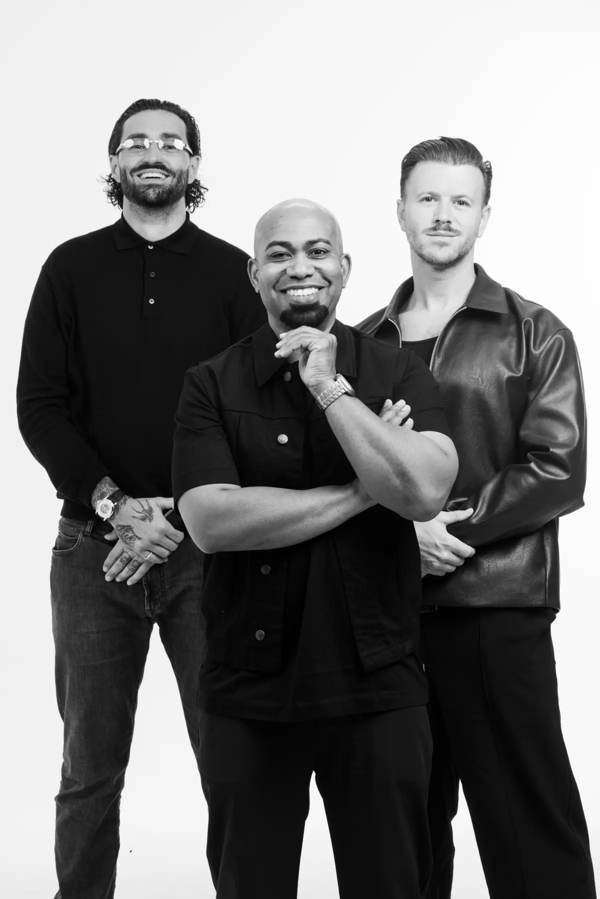 Black and white image of the Menspire mentors.