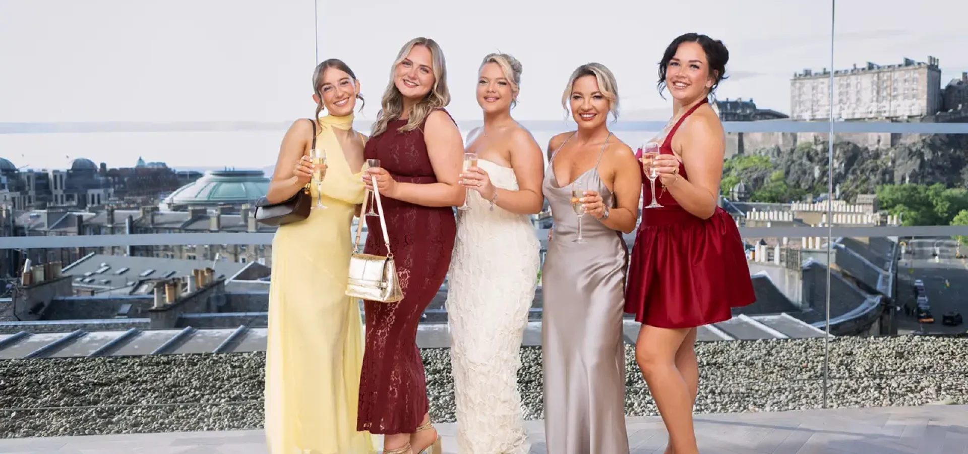Team members smile for the camera at Medusa annual awards.