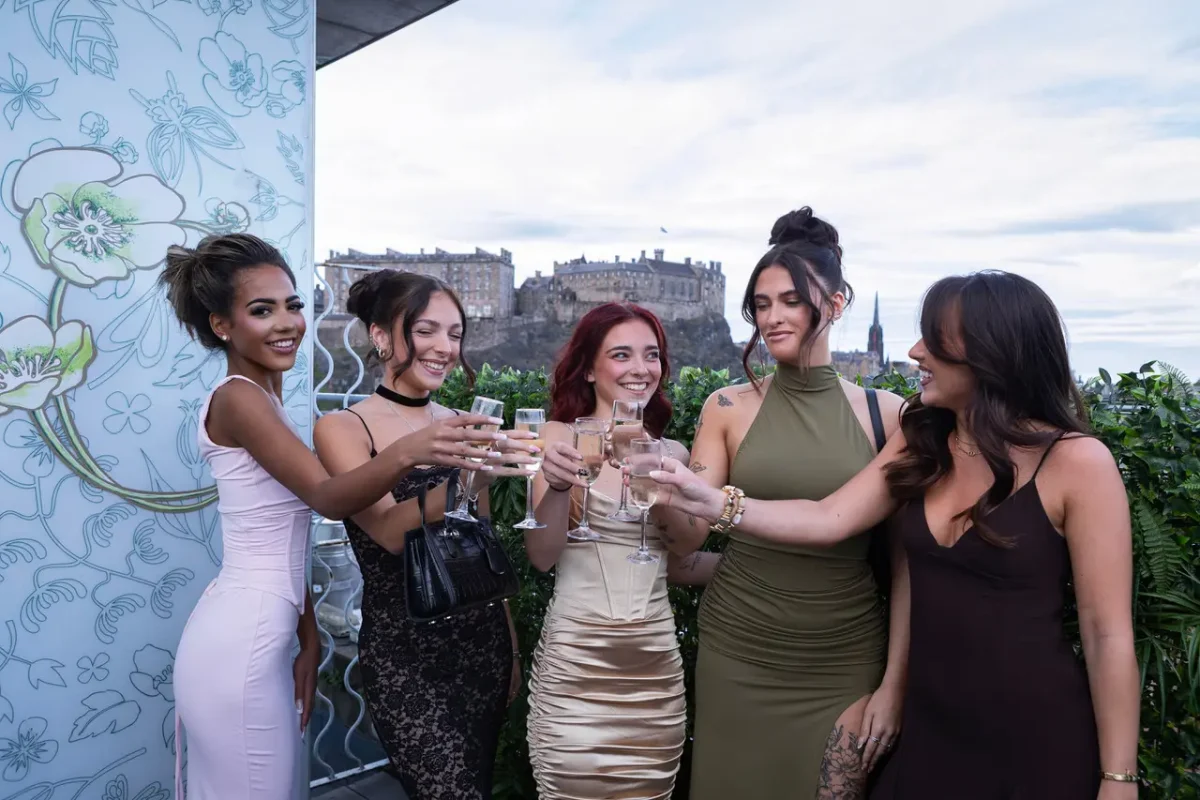 Medusa team members toast together at the annual awards.