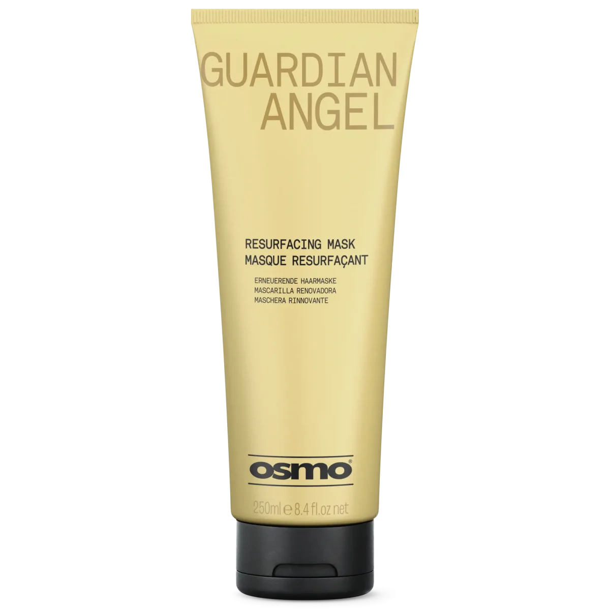 A bottle of OSMO Guardian Angel Hair Mask in branded packaging.