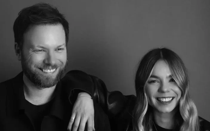 Black and white photo of Billy Ryan and Ellie Foreman.