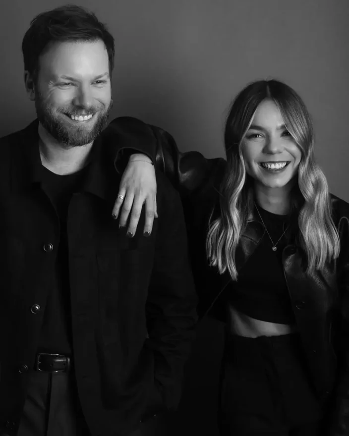 Black and white photo of Billy Ryan and Ellie Foreman.