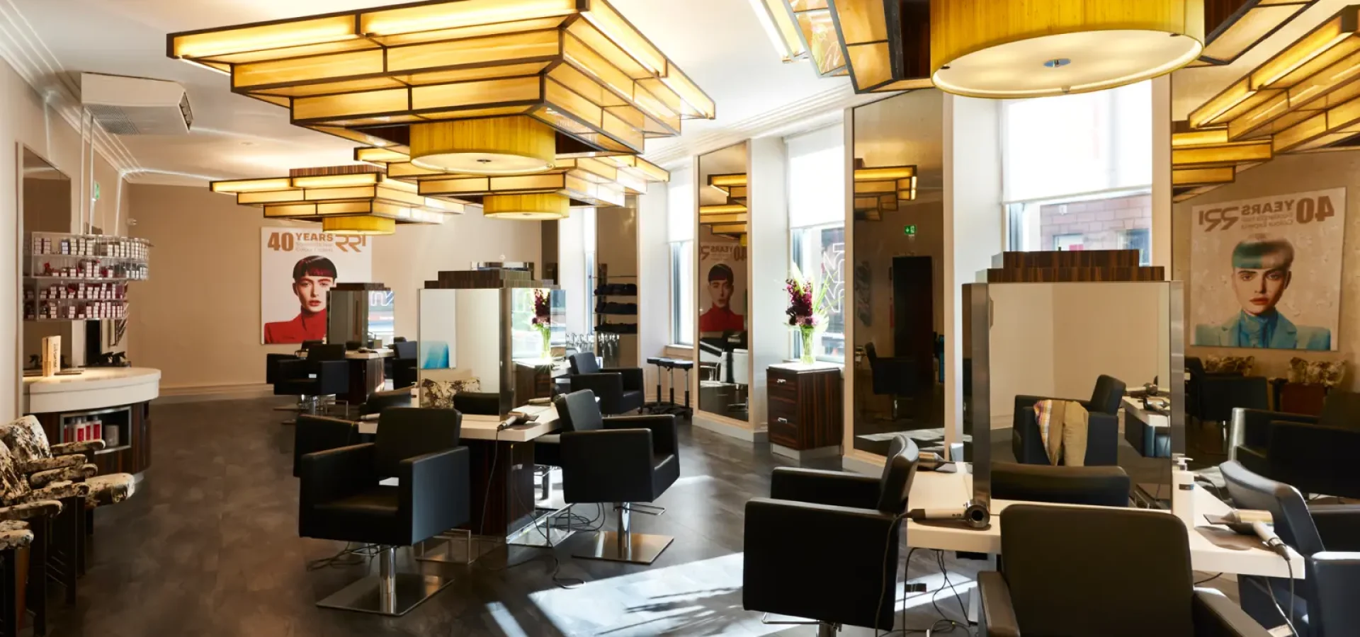 Inside the salon at Rainbow Room International’s Buchanan Street salon in Glasgow.
