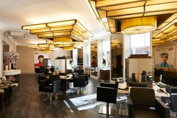 Inside the salon at Rainbow Room International’s Buchanan Street salon in Glasgow.