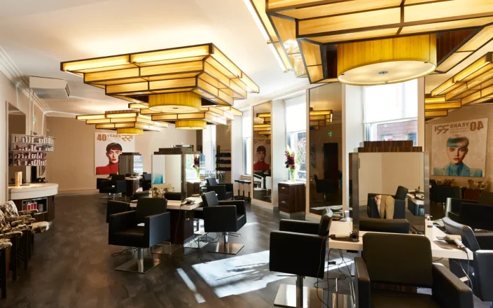 Inside the salon at Rainbow Room International’s Buchanan Street salon in Glasgow.