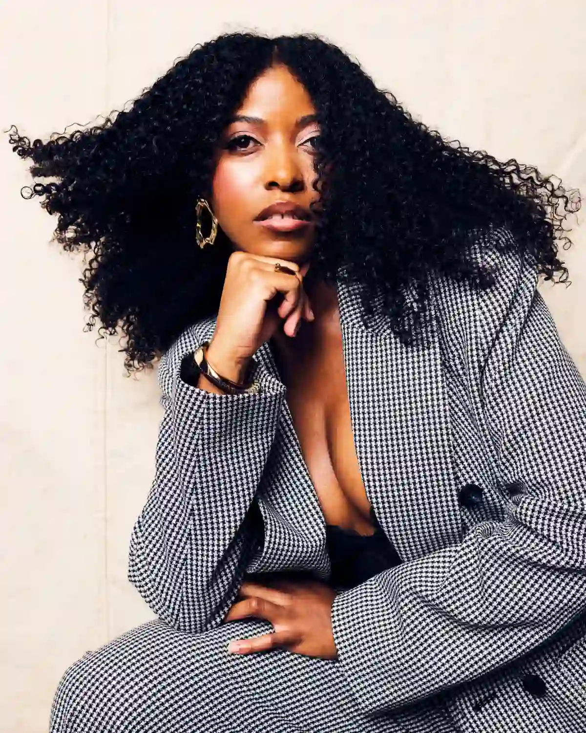 Model with defined natural curls from Project Afro 2026's The Crown: A Journey Through Texture hair collection.