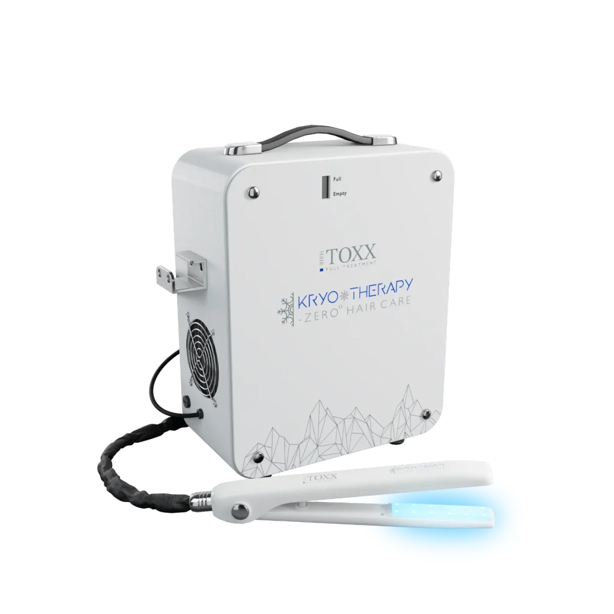 HAIRTOXX machine on white background.