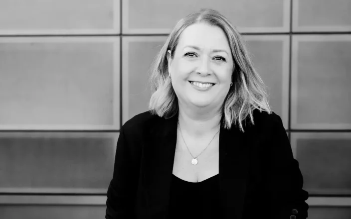 Black and white image of Hayley Jepson.