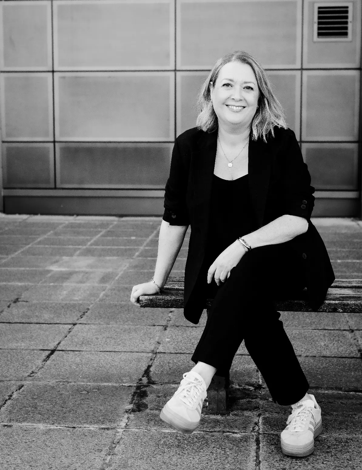 Black and White image of Hayley Jepson.