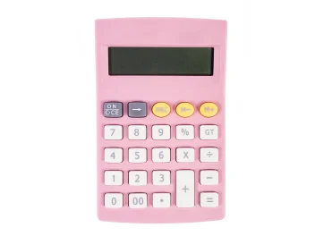A pink calculator on a white background highlighting the new free Remi Cachet Calculator.