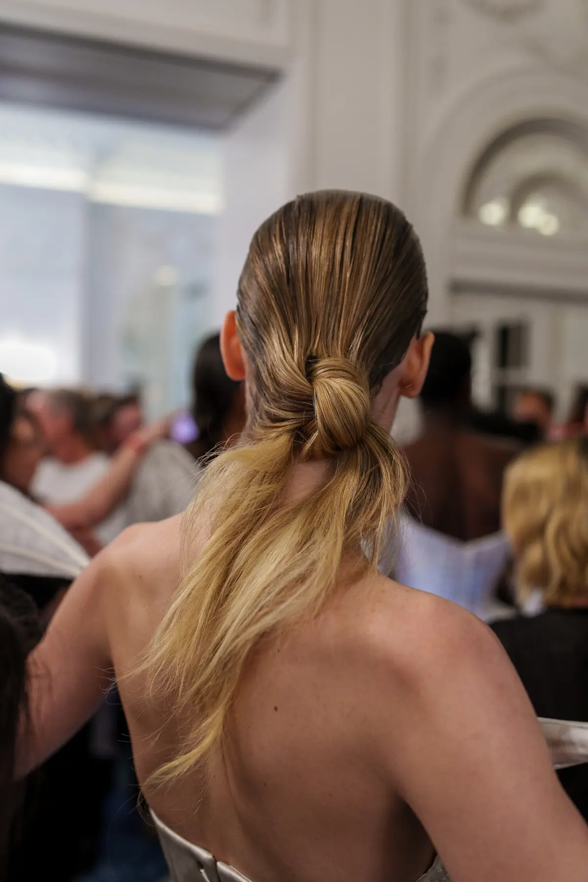Model with the new low pony by Harris Reed.