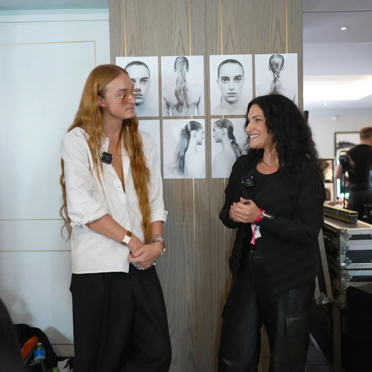 Harris Reed and Anna Cofone at LFW.
