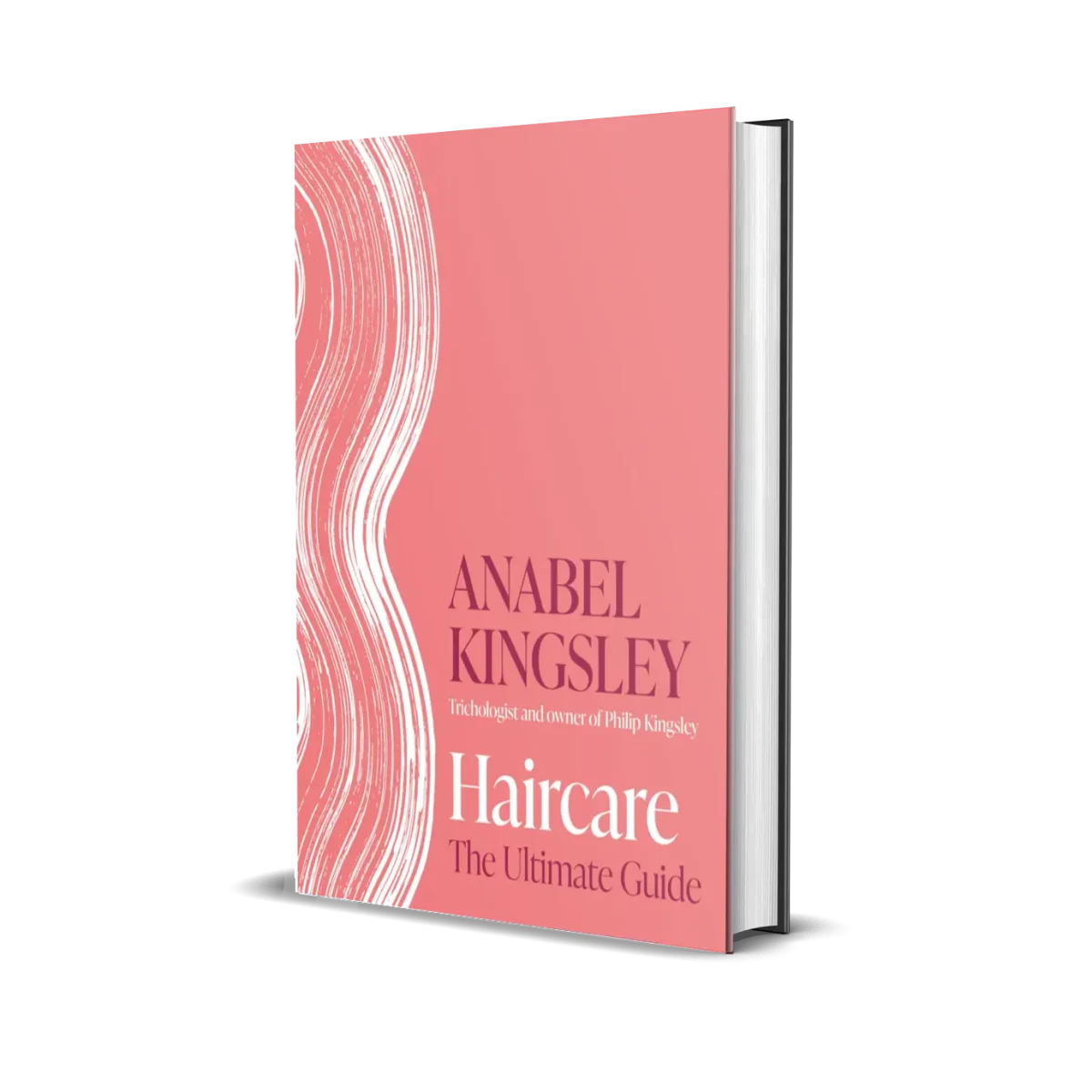 Anabel Kingsley's book with a pink cover on a white background.