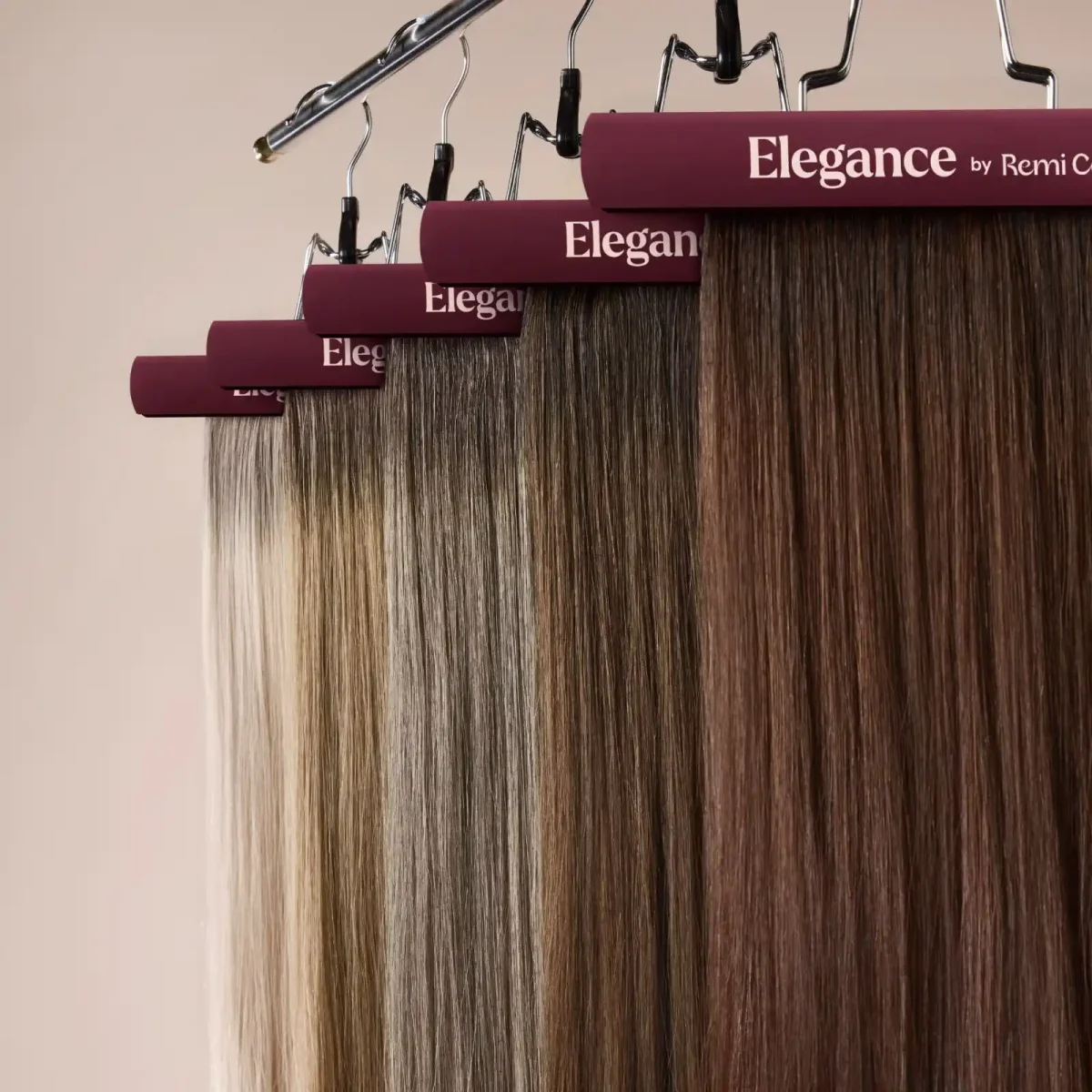 Row of Remi Cachet Babylights extensions.