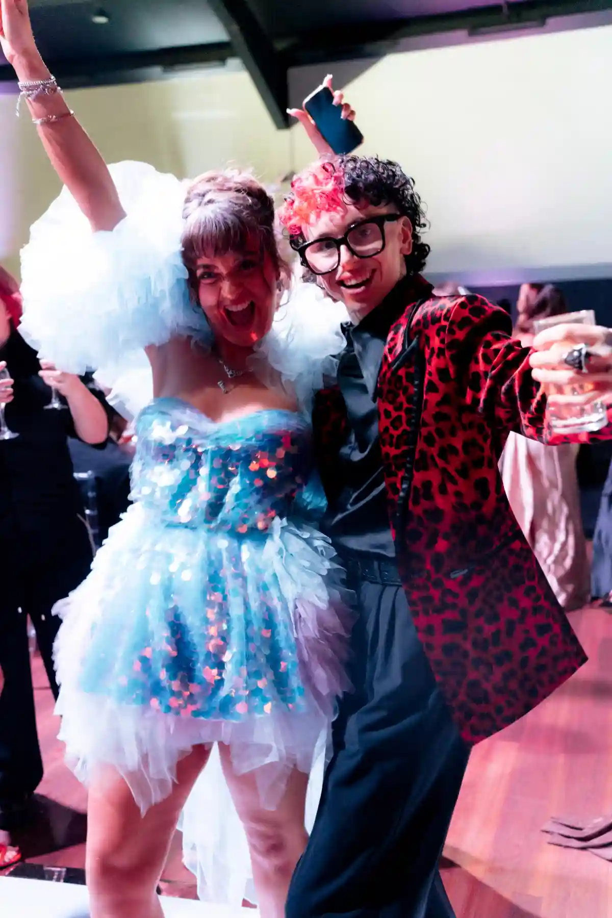 OSMO Ambassador Jude Taylor partying at the NE Hair & Beauty Awards.