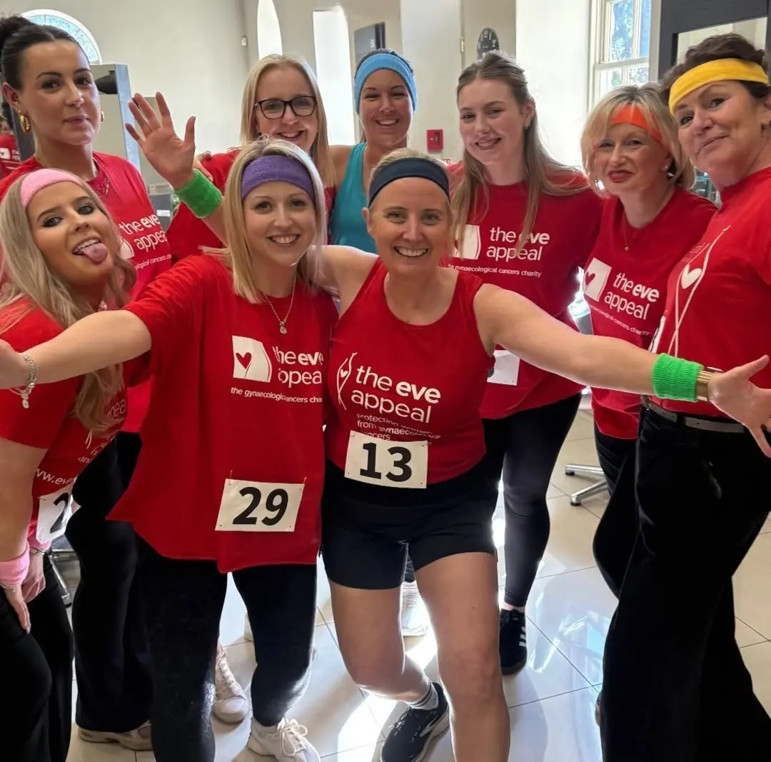 Team fundraising for charity.