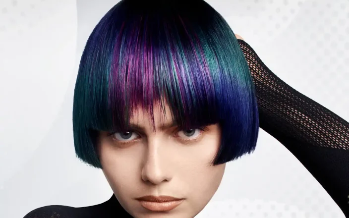 Model with BIXIE CUT hairstyle.