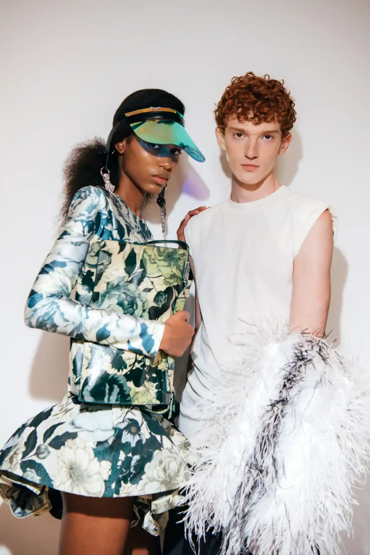 Models at LFW TOGA with hair by Bumble and bumble.