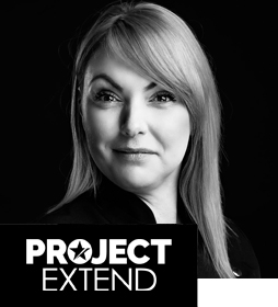 Black and white photo of Gemma Louise