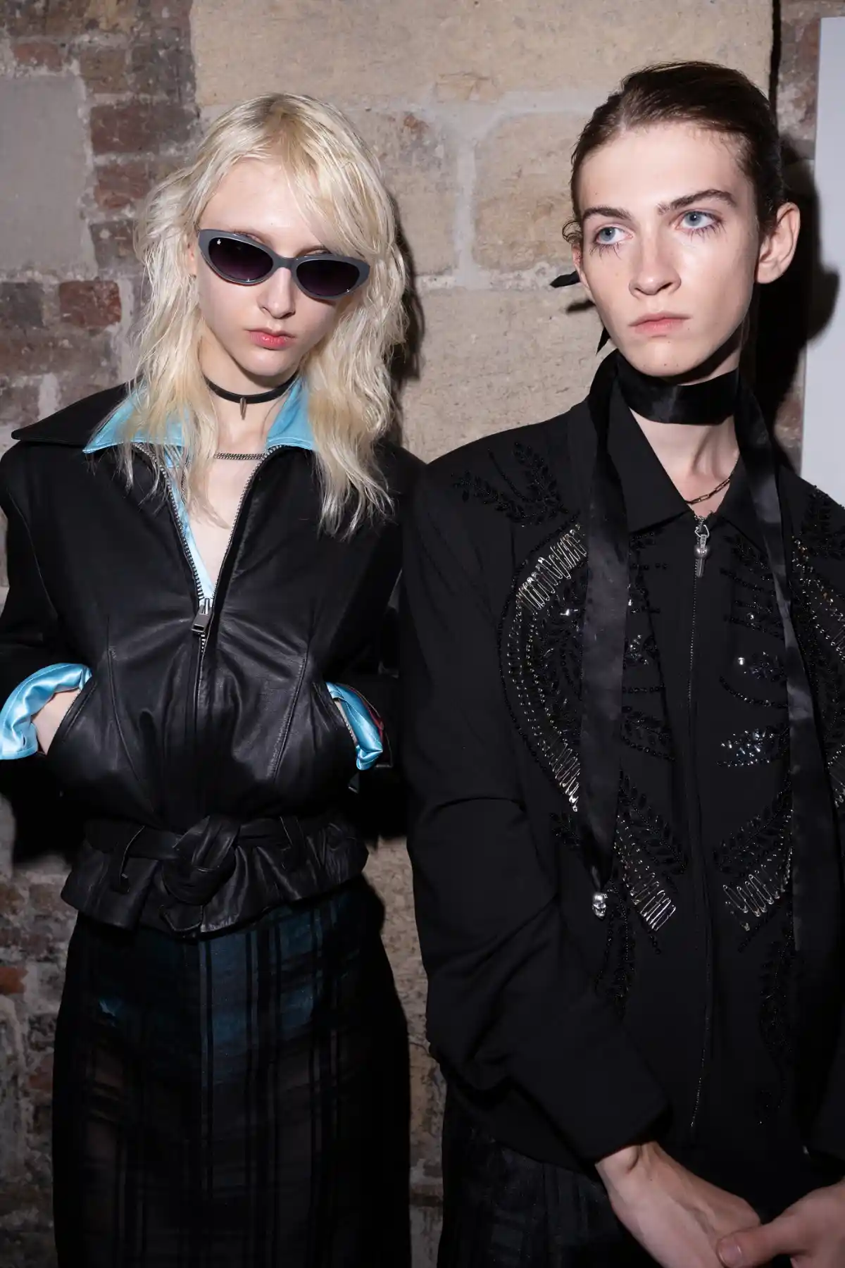 light and dark haired models at TONI&GUY X John Richmond SS27