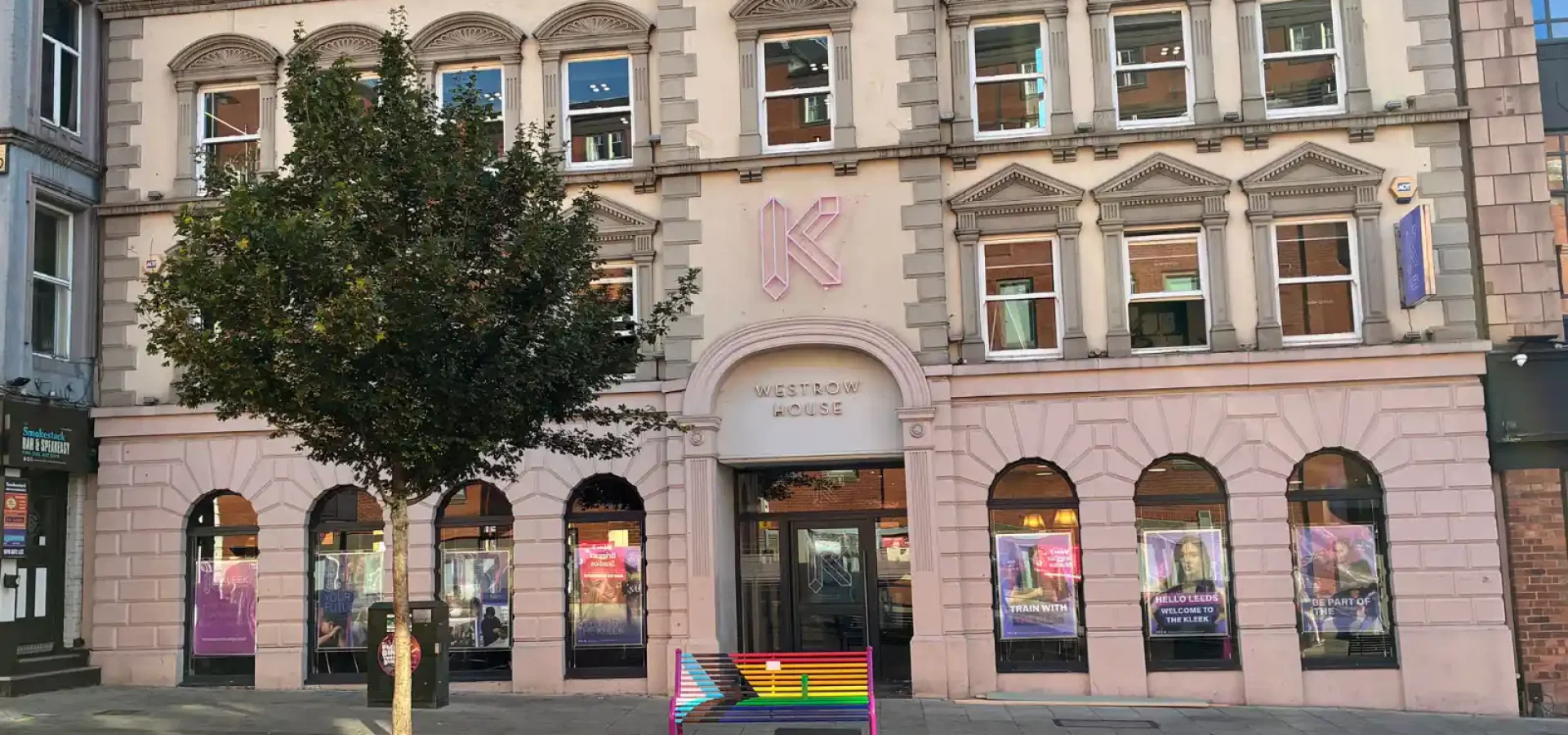 Outside of Kleek Academy in Leeds.