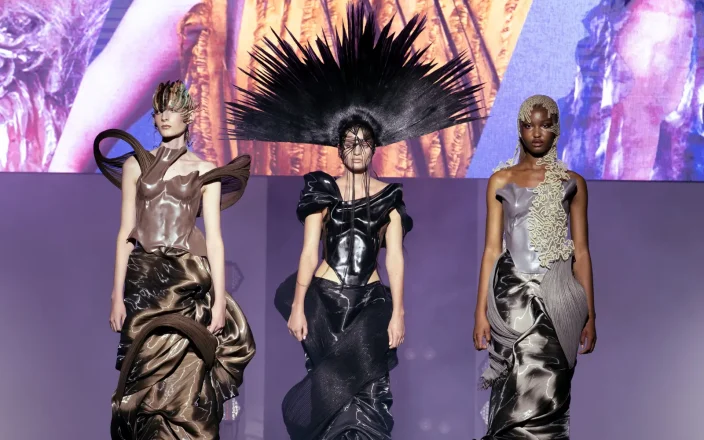 models on satge with Toni&Guy at Salon International