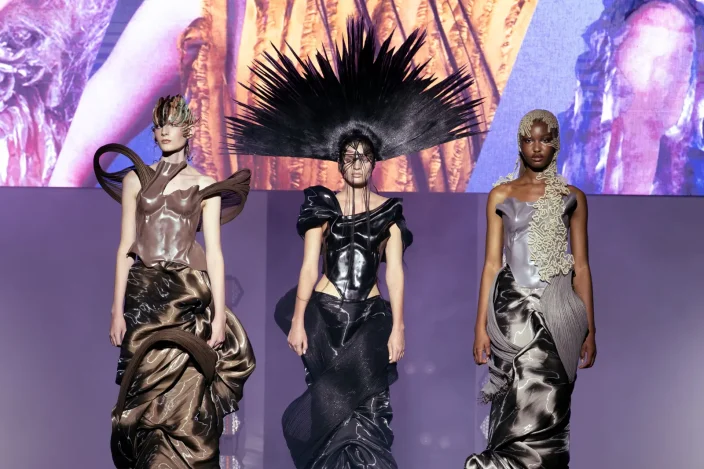 models on satge with Toni&Guy at Salon International