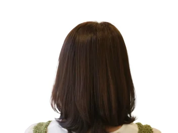 A woman with short brown hair.